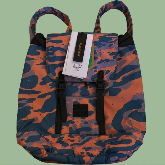 NEW Herschel Supply Company Camo Mini Backpack Recycled Flight Satin Retreat - Picture 1 of 11